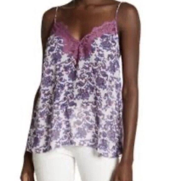 Free‎ People Intimately Pretty Little Thing Cami Women M Purple White Multi Boho - Picture 11 of 11